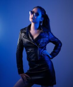 Classic Leather Trench Coat