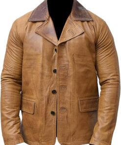 Alternative view of Mens Leather Biker Leather Jacket