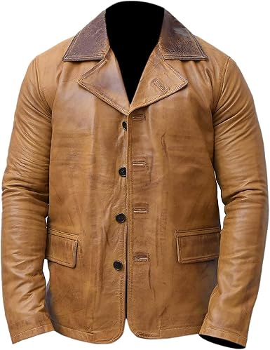 Mens Leather Biker Leather Jacket - Image 2