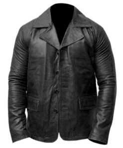 Mens Leather Biker Leather Jacket