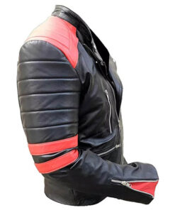 Alternative view of Men’s Red & Black Leather Jacket